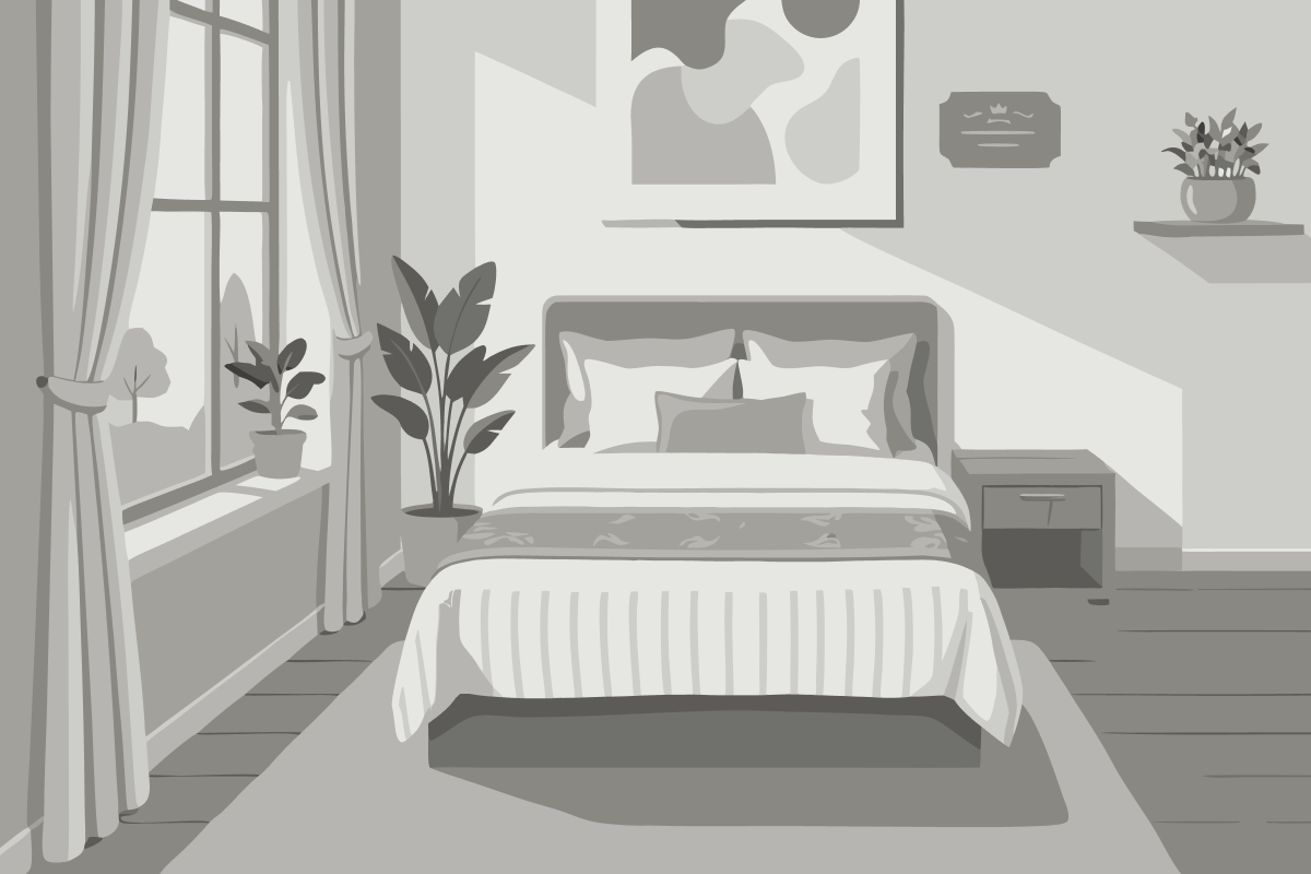 Room with Four-Poster Bed